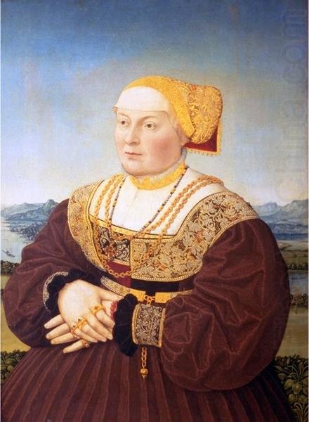 Portrait of Anne von Glauburg, born Knoblauch, Conrad Faber von Kreuznach